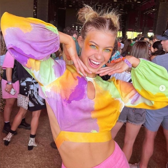 The Wolf Gang Levisa Key Hole Open Back Top NWT - Picture 7 of 15